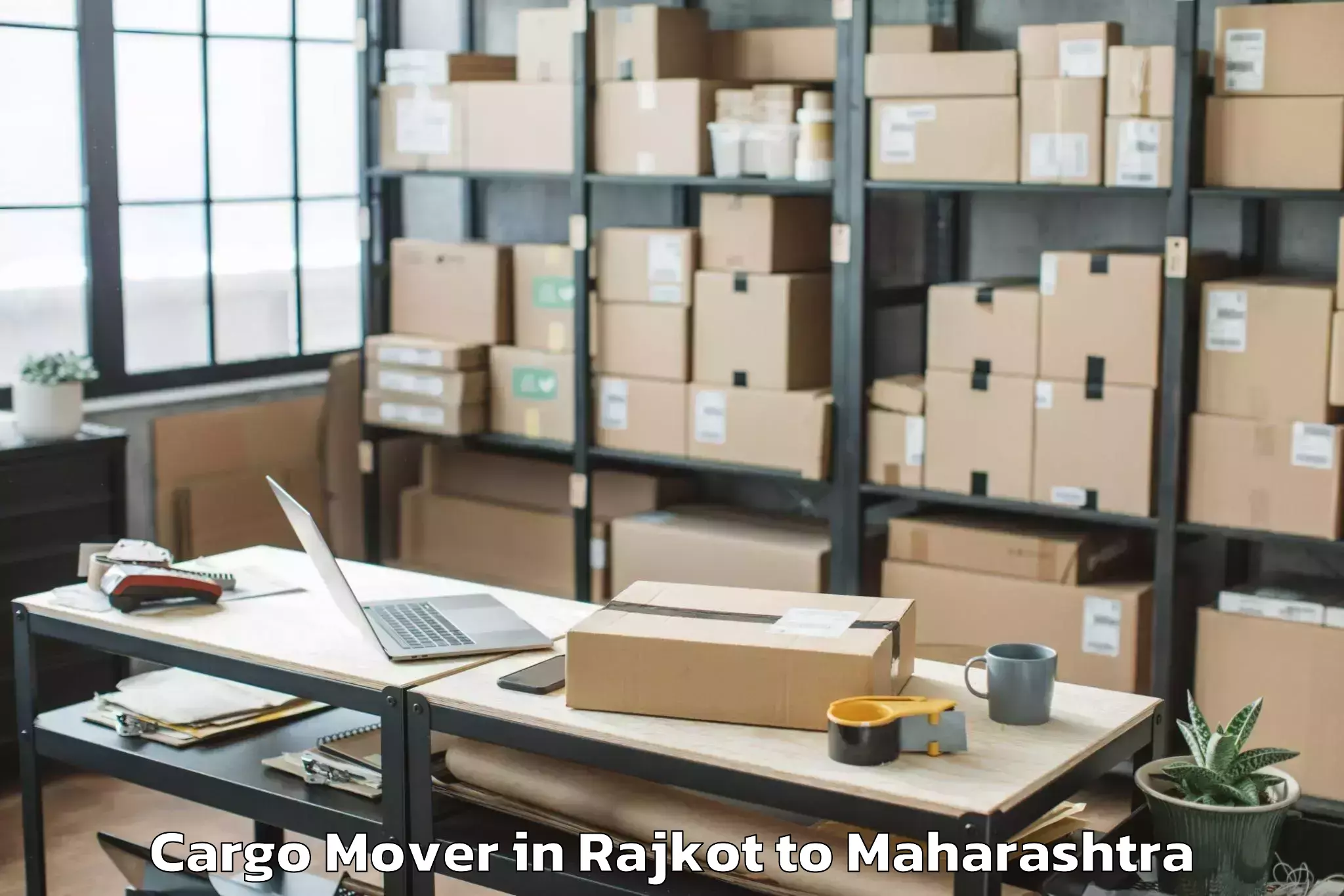 Hassle-Free Rajkot to Pombhurna Cargo Mover